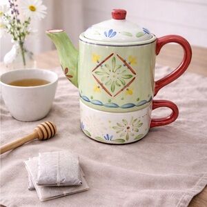 Floral Ceramic Teapot Set